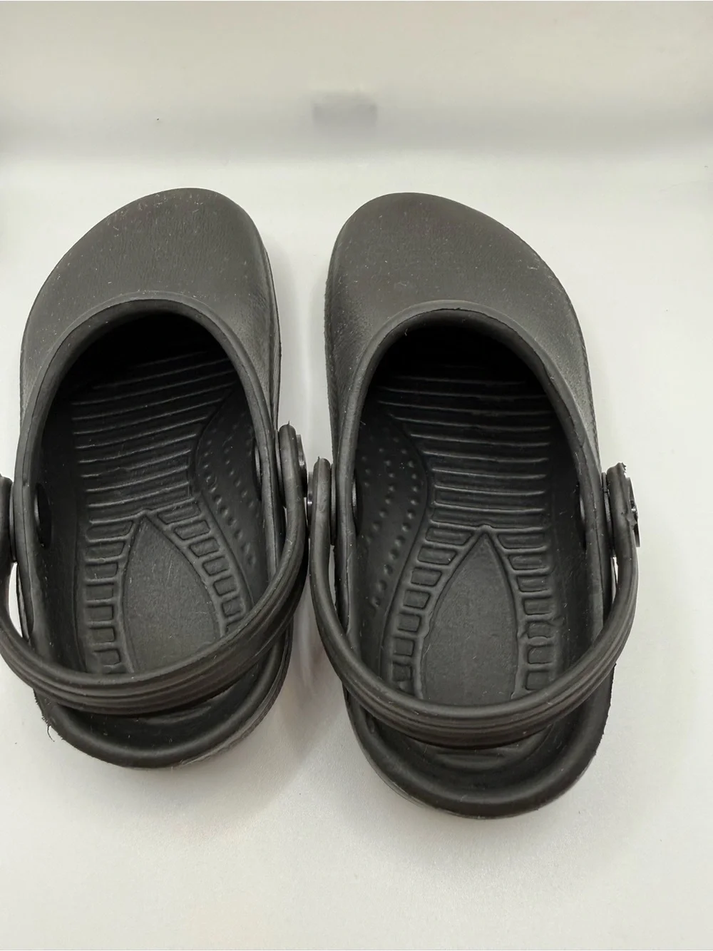 BOBS from Skechers Black Kids Slip-On Clogs with Heel Strap